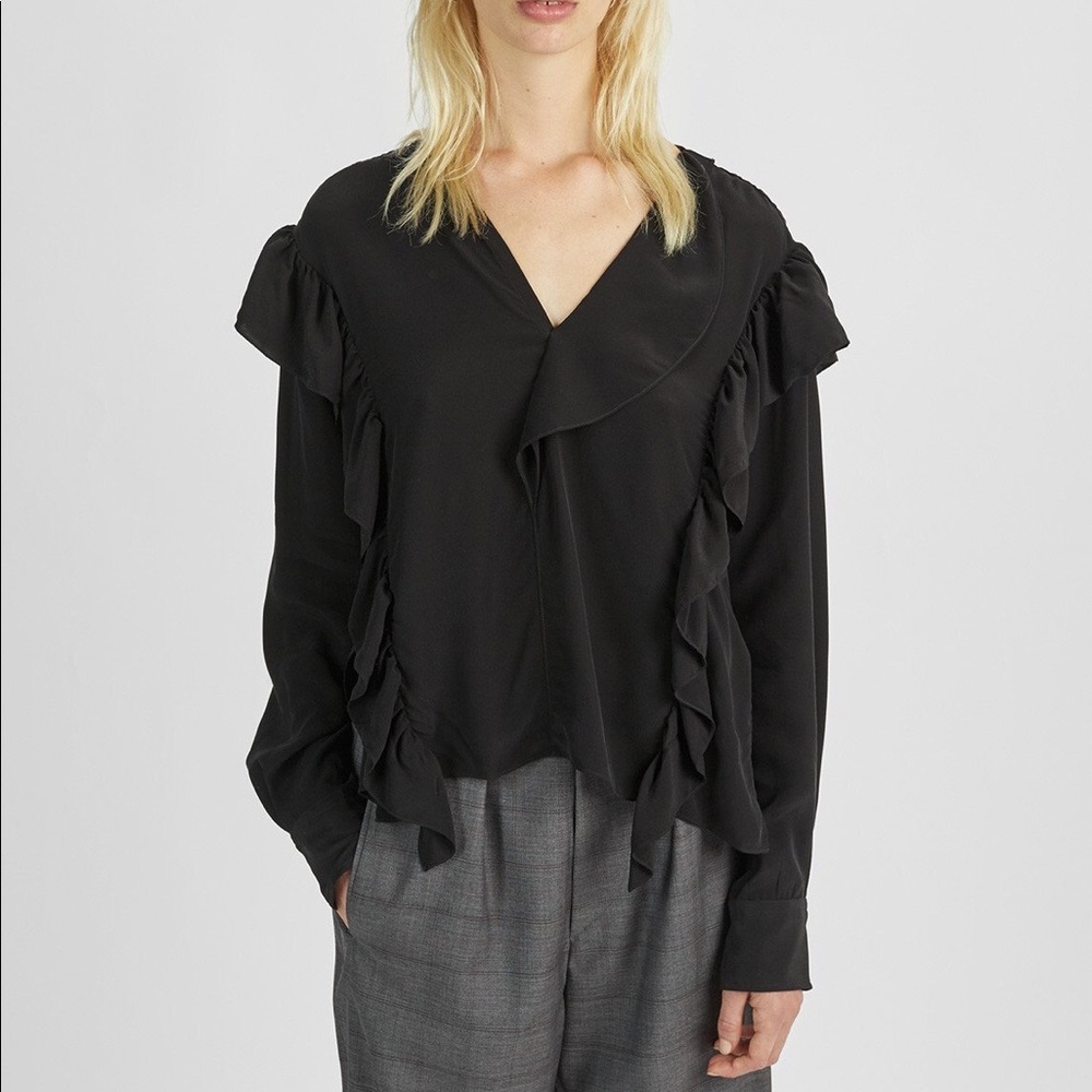 Etoile Isabel Marant Welby Ruffle Blouse - Picture 9 of 9